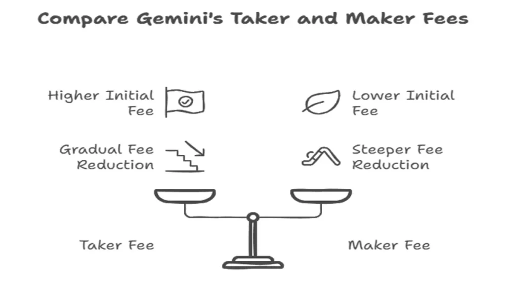 Chart showing Gemini pricing levels