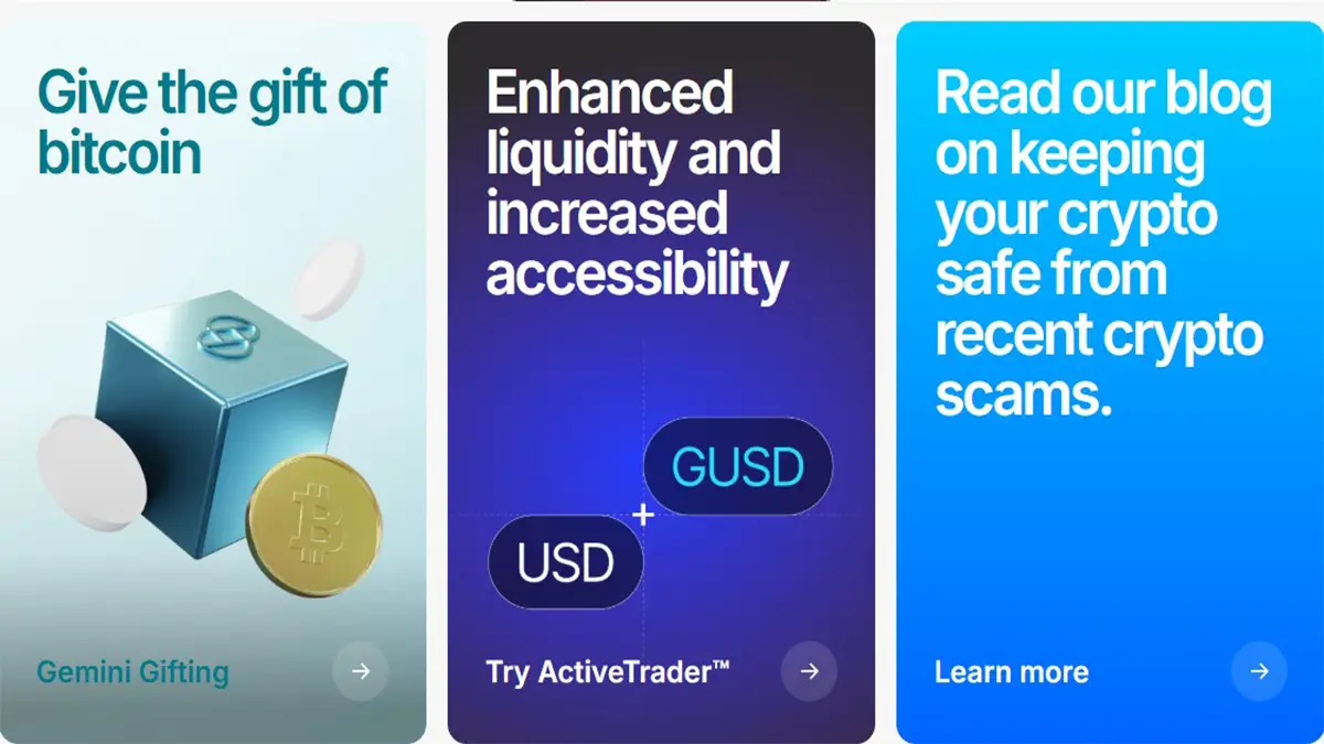 Gemini stands out as a user-friendly option for casual investors