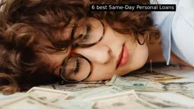 Woman wearing glasses sleeping on money