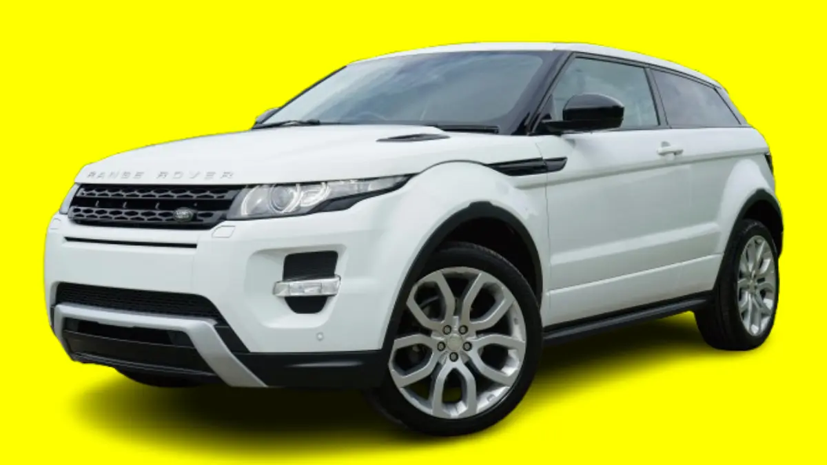 SUV Car and yellow background